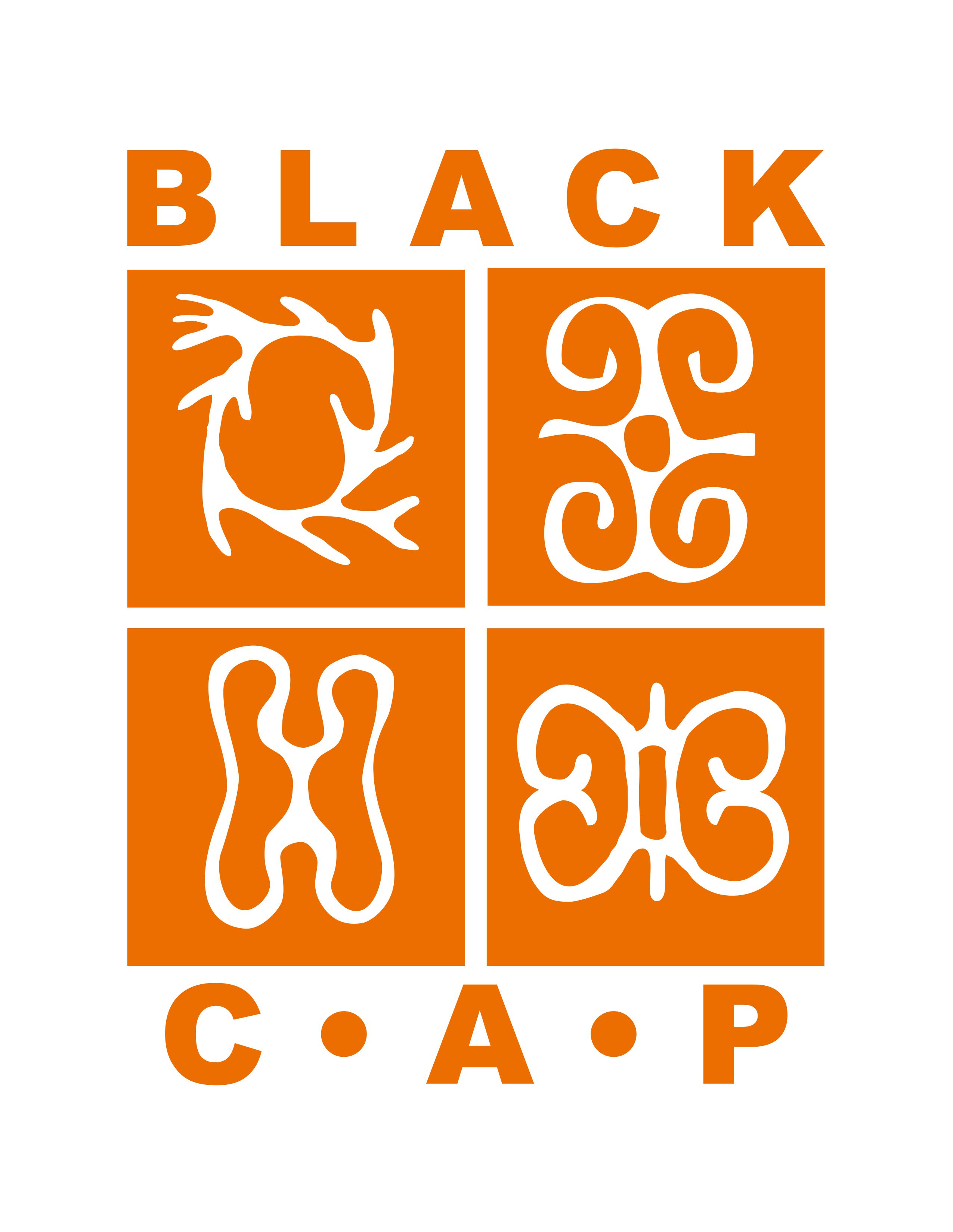 Black CAP logo in orange